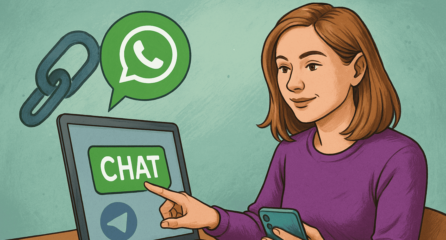 Whatsapp: делаем ссылку и отправляем в чат