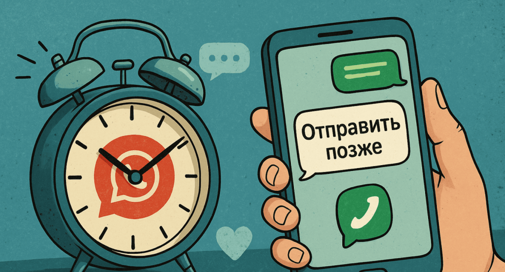 Отложенные сообщения whatsapp
